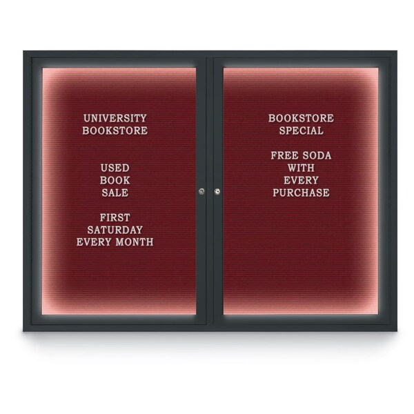 Hinge-less Radius Corkboard, 11"x13-1/2", Satin Alum Frame/Rubber